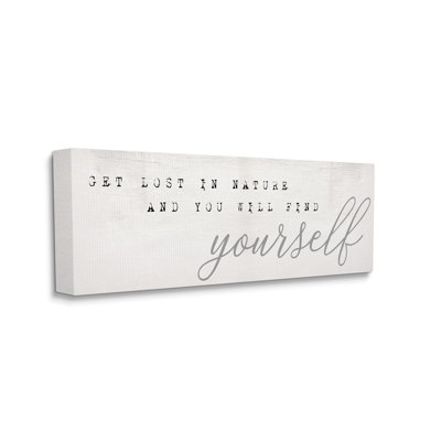 «Find Yourself In Nature», typographie de machine à écrire rétro