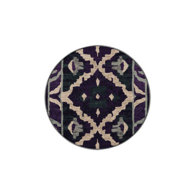 Machine Washable Purple Area Rug