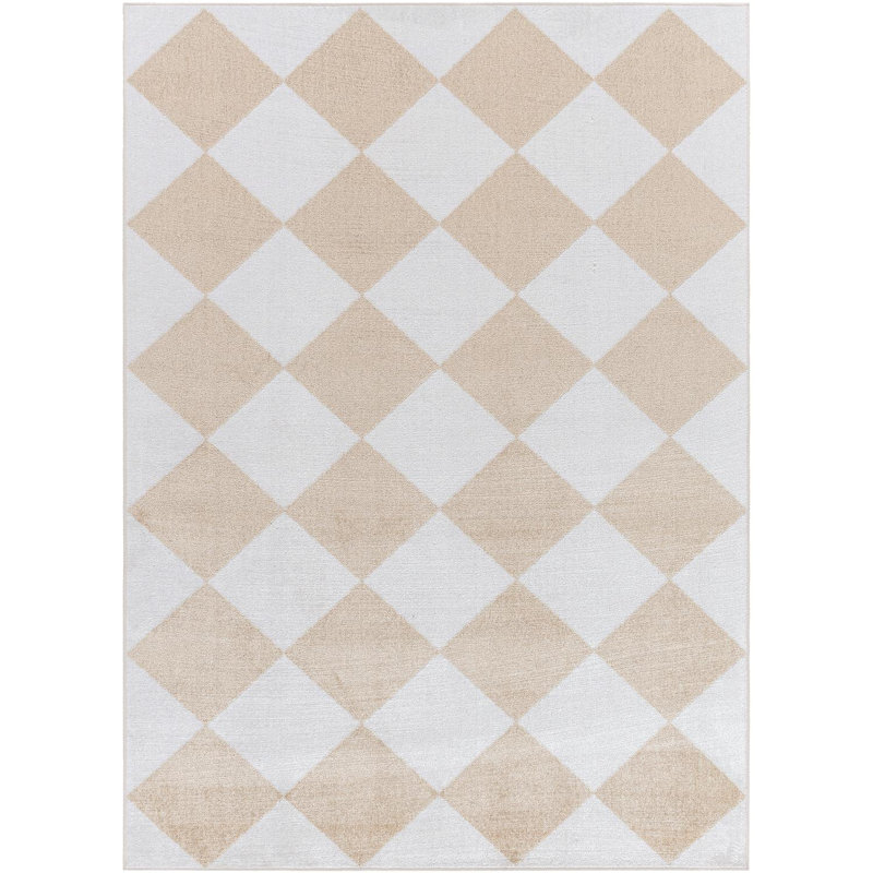 Janiaha Washable Geometric Indoor Rug, Rectangle 7'10" x 10'