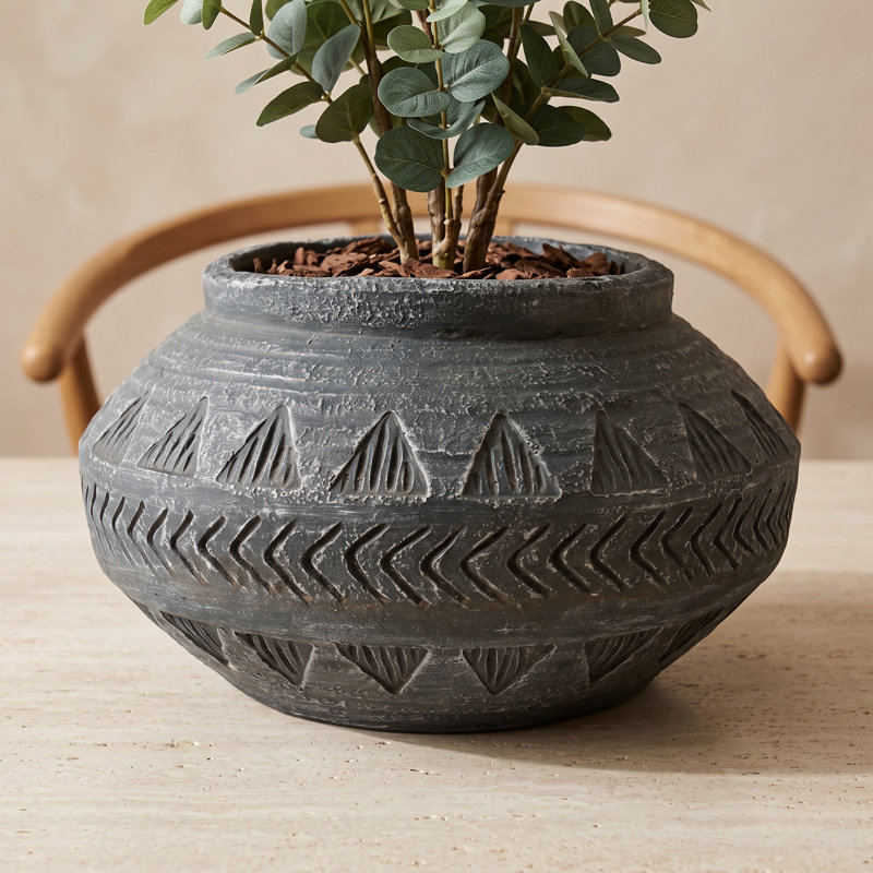 Cement Indoor Cachepot