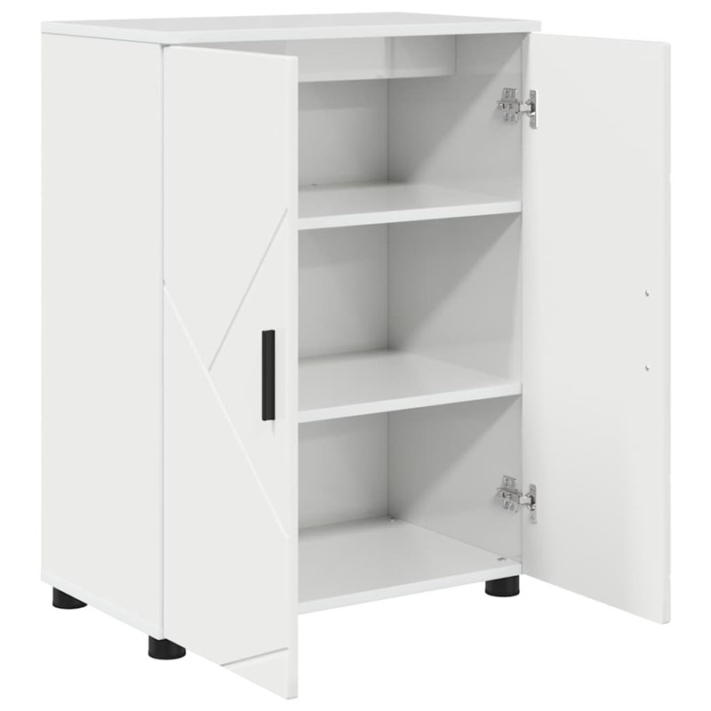 60 mm Freestanding Standard Single Double Bathroom Vanity Base, High Gloss White