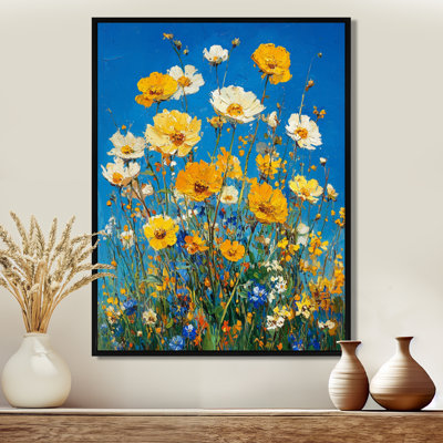 Décoration murale fleurs jaunes «Daylight Joy» - fleurs sauvages