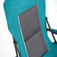 Chaise de jardin robuste à haut dossier 250 lb, support pliable portable avec porte-gobelet - bleu