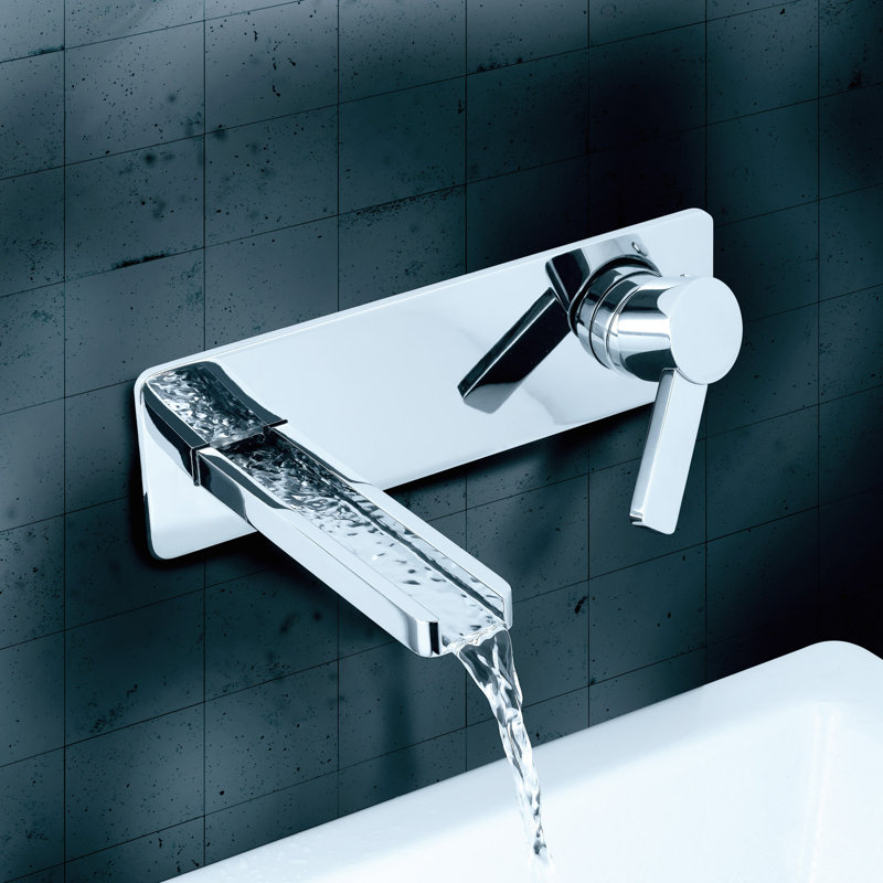 Capri Wall Mounted Bathroom Faucet, Chrome