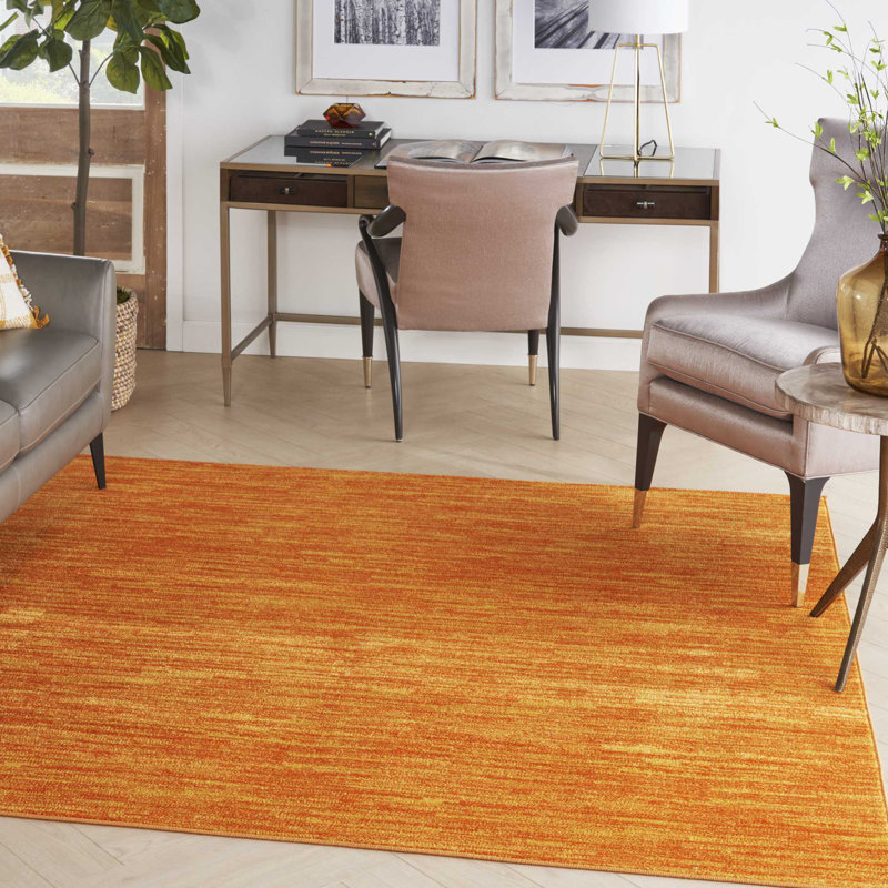 Tapis intérieur / extérieur Mullean Sandy, Carré 5 pi