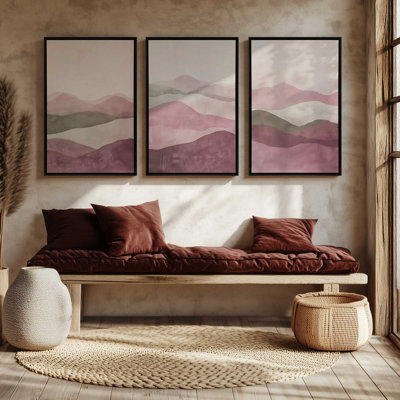 Ensemble de 3 brumines rose Fluorite