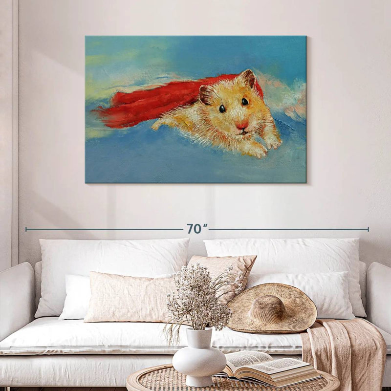 Crowle Hamster Superhero, 30" H x 45" W