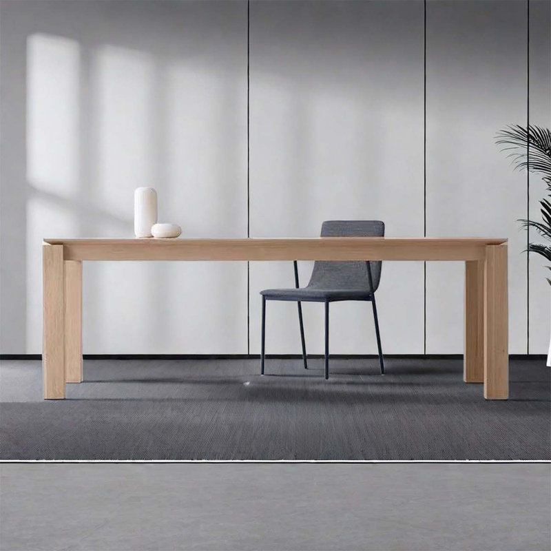 Table d'ordinateur en bois massif, table de bout en bois massif, H 29,53 po x L 78,74 po x l 31,5 po