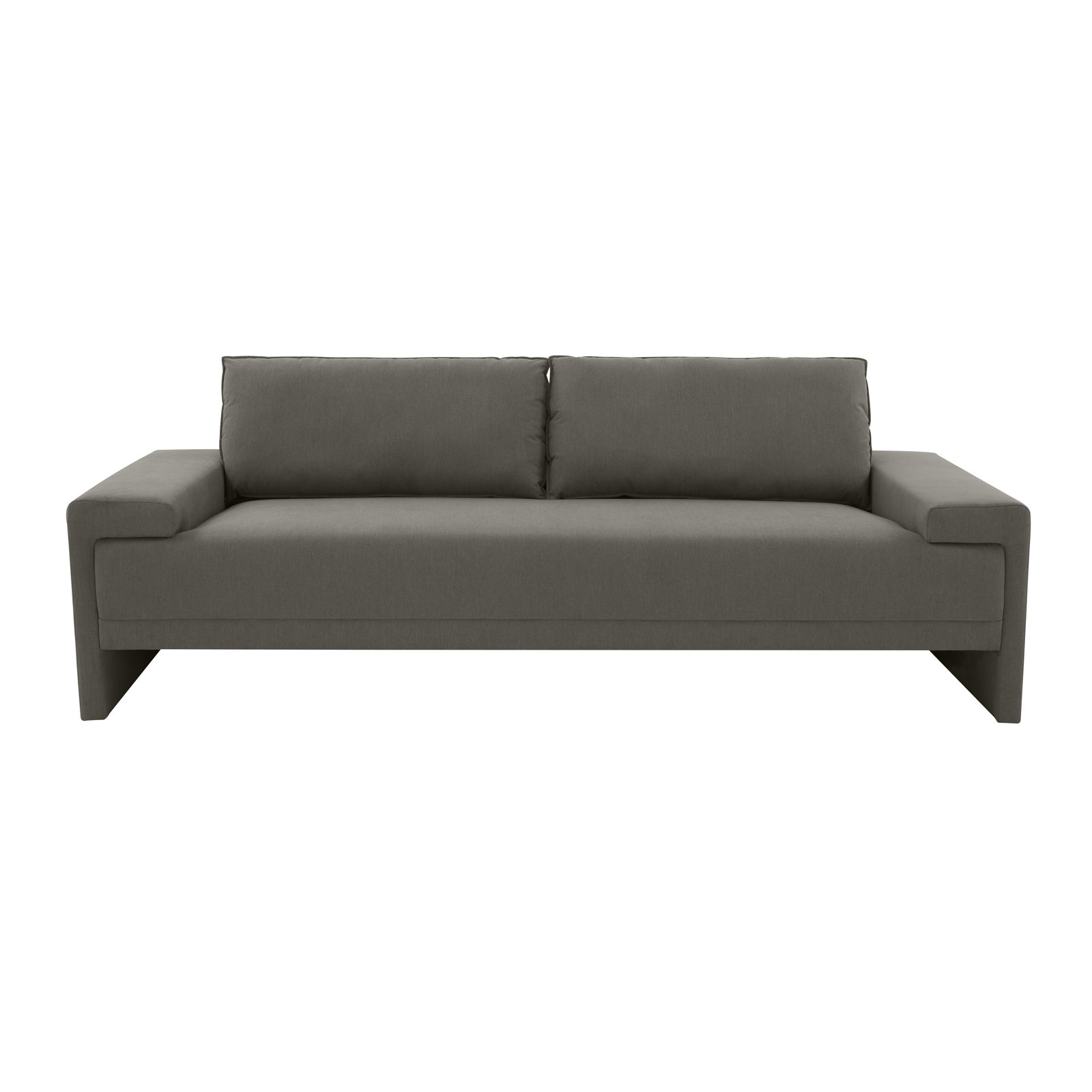 Iden Upholstered Sofa, Gray LiveSmart®, 32.25" H x 91" W x 37.1" D