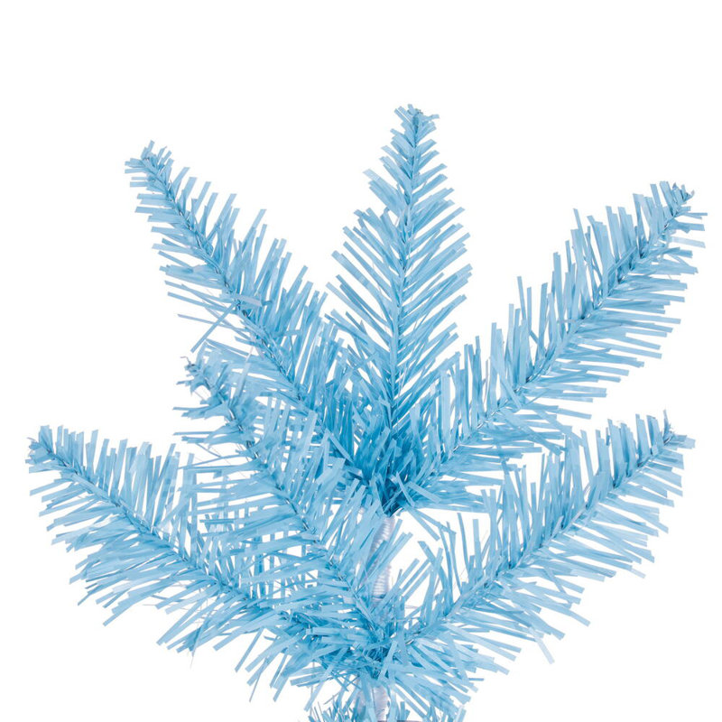 Arbre de Noël artificiel non éclairé bleu ciel, 9.5'