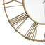 Horloge murale décorative en métal avec miroir central-243228798