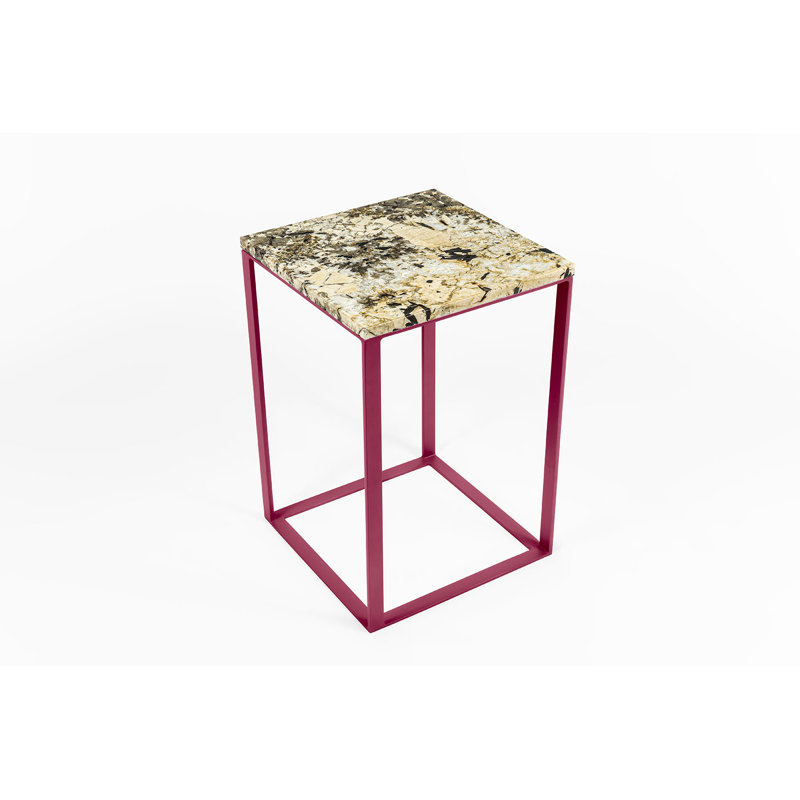 Achillefs Frame End Table, Red