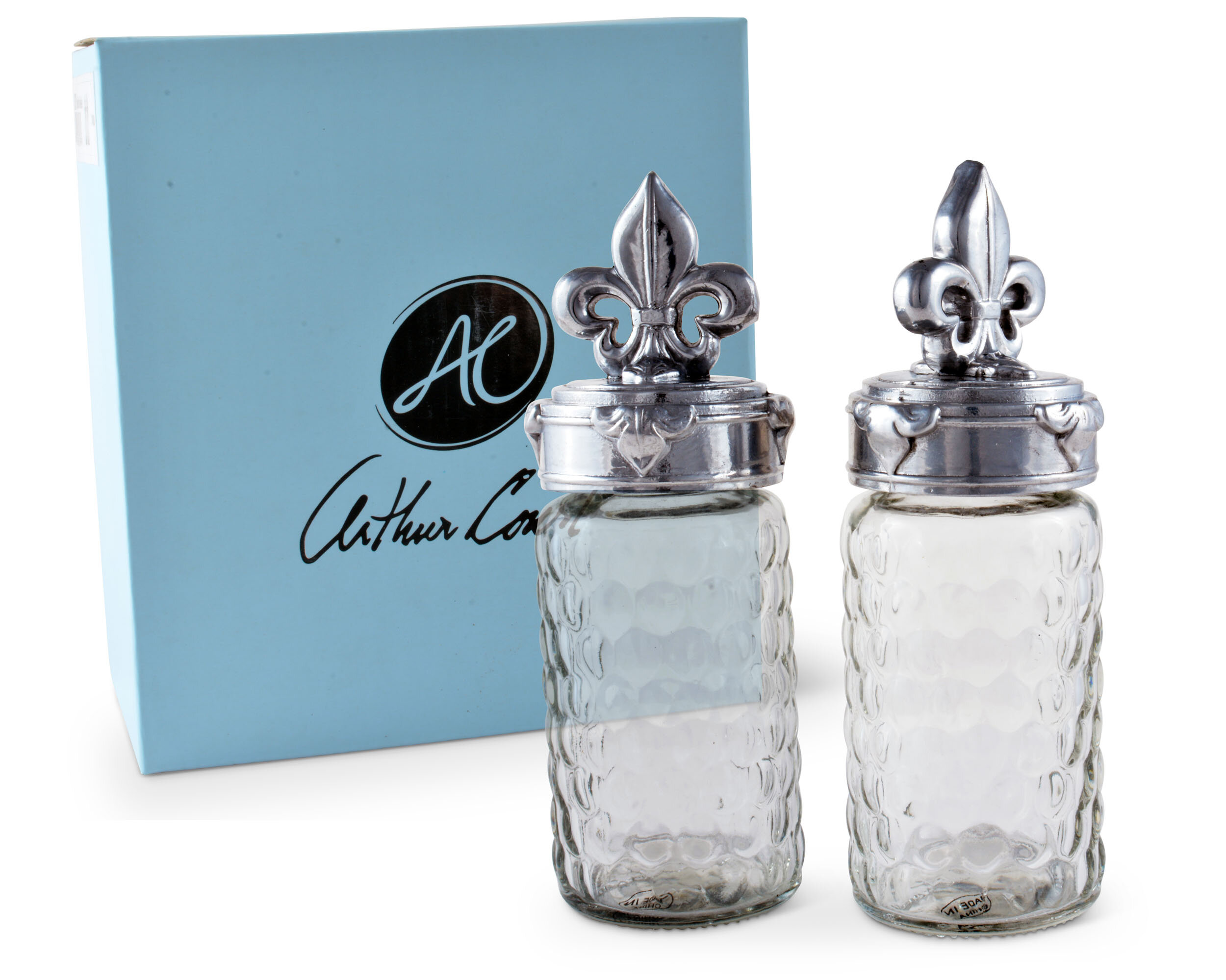 Gourmet - Light Bulb Shaped Salt and Pepper Shaker Set, Made of Glass 