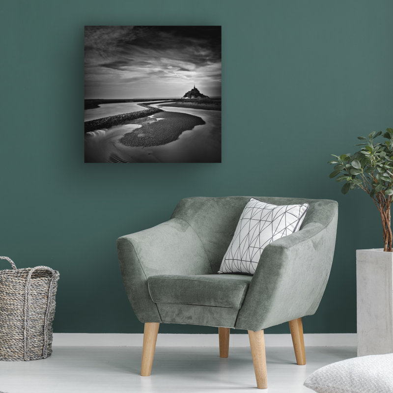 " Le Mont Saint Michel ", 18" H x 18" W x 2" D