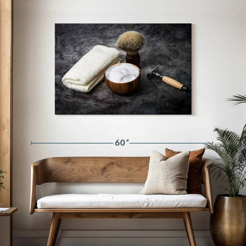Shaving Set, 30" H x 45" W