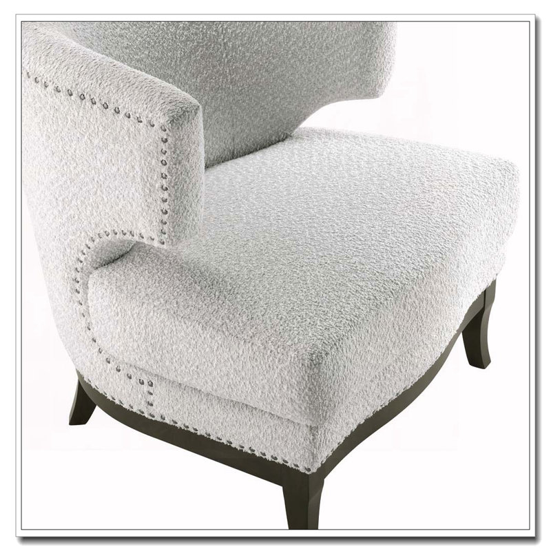 Fauteuil d'appoint rembourré Boucle