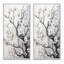 «Grey White Tree Graphite Whispers», 2 pièces sur toile-1155446529-1155446530