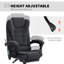 7-Point Vibration Massage Office Chair with Swivel Wheels, Black-357582910