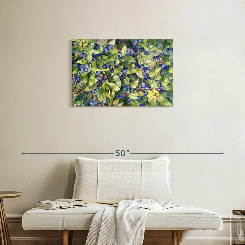 Bleuets de la forêt de Yarlin, H 20 po x l 30 po