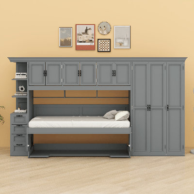 Lit escamotable avec garde-robe Murphy