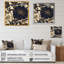 «Rytis Blue Gold Carnation Flower II», reproduction sur toile-88531255-88531258