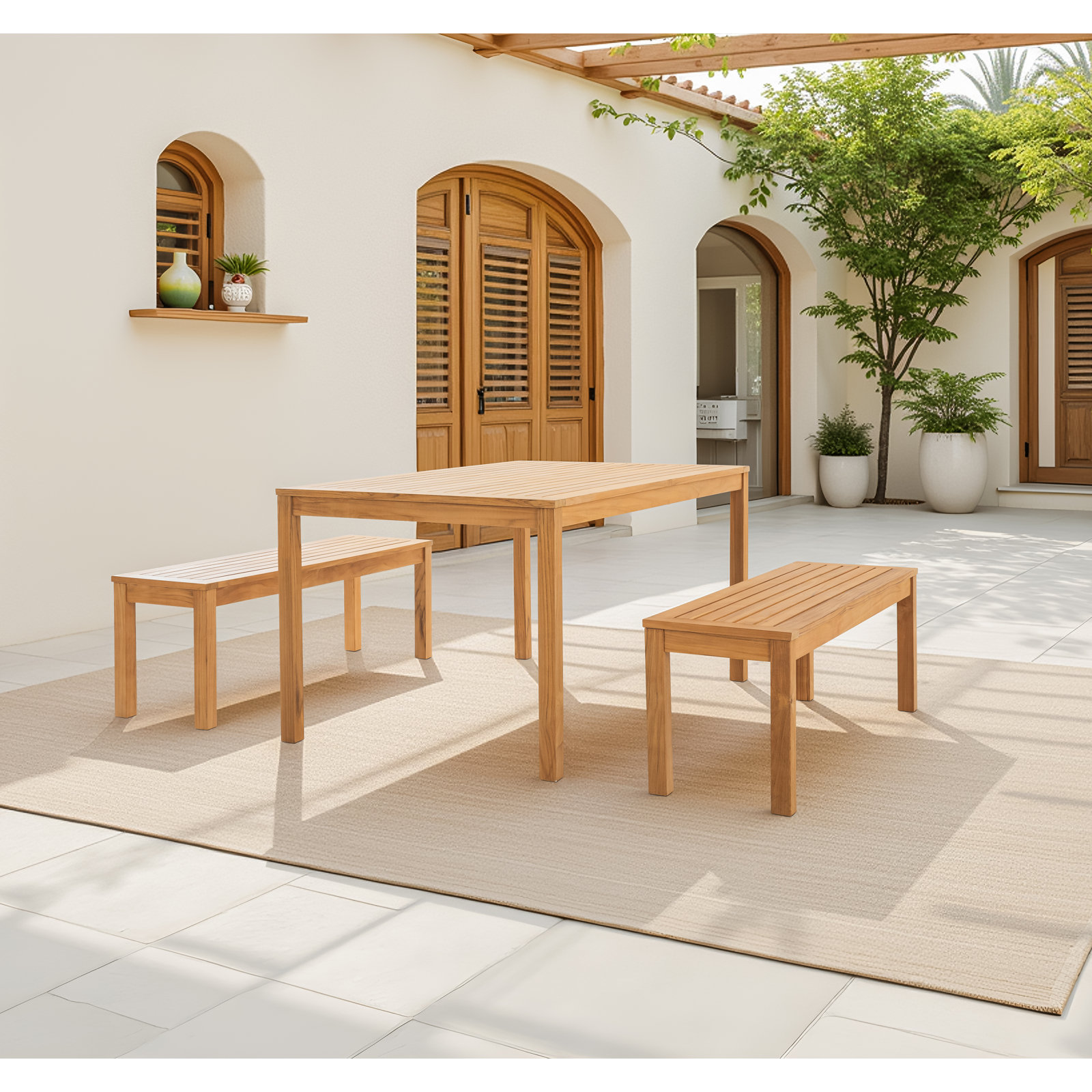 Rosalina Teak Patio Dining Set
