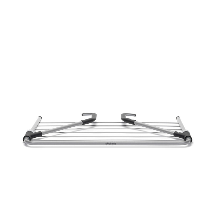 Brabantia Over The Door Hanging Clothes Drying Rack, Metallic Gray