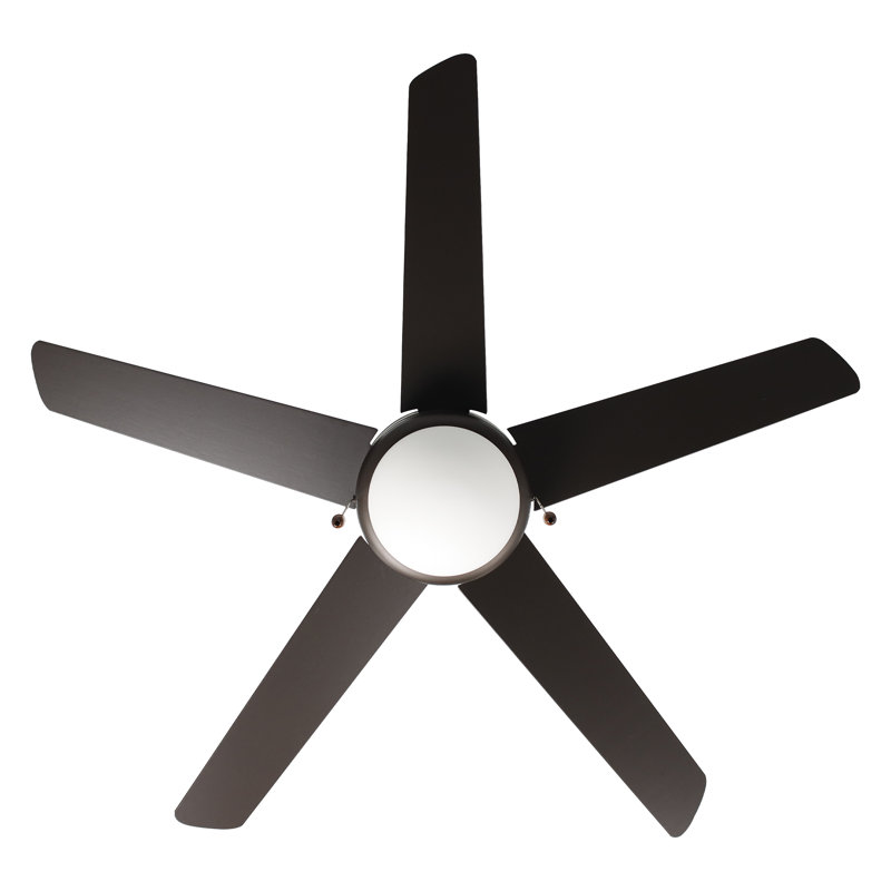 Ventilateur de plafond d'intérieur 5 pales Crowe, Bronze frotté à l'huile, Bronze frotté à l'huile