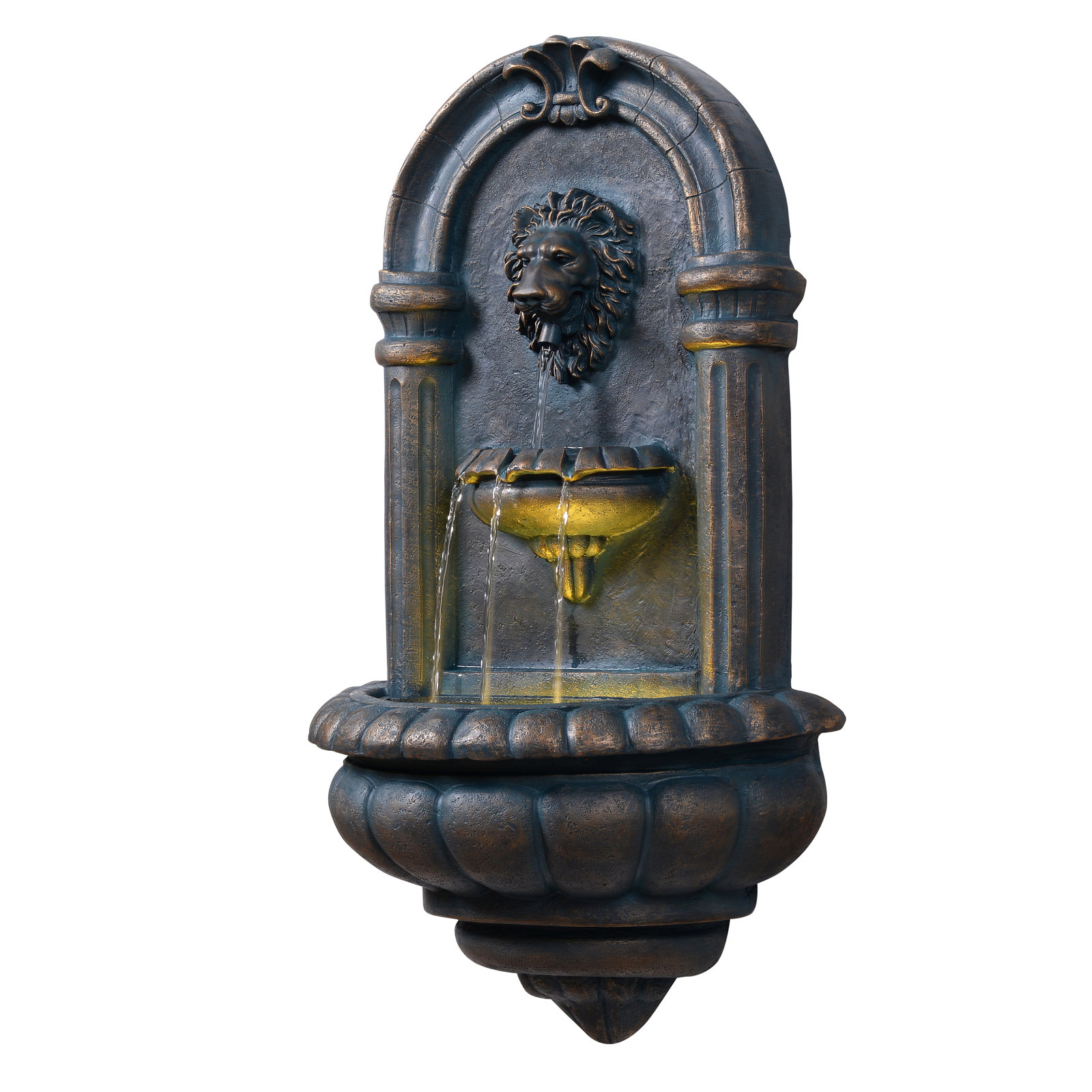 Jowett Tiered Fountain with Pump, Antique Copper