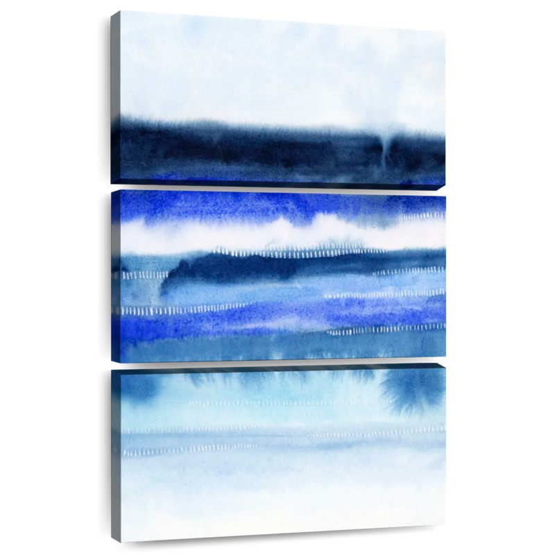 Avery, littoral abstrait II, H 32 po x l 20 po