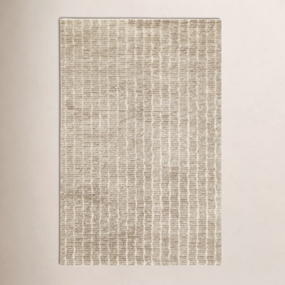 Debra Hand-Tufted Striped Wool Rug