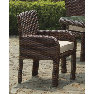 Chaise de patio avec coussin Sherlyn