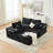 Cloud Style L-Shaped Chenille Sectional Sofa with No Assembly Compression Design