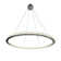 1 Thin Ring Crystal Dimmable CCT LED Chrome Chandelier