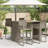Vidaxl Garden Bar Table Grey-116118490-116118495