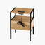 Rattan End table with Power Outlet & USB Ports-98288784-89056287