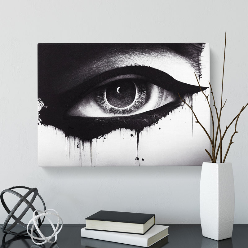 Human Eye Purism Abstract - Wrapped Canvas, 35cm H x 50cm W x 3cm D