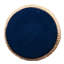 Table de bout ronde 18 po carrelage en céramique bleu marine et faux béton