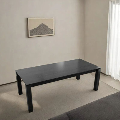 Deluxe solid wood rectangular dining table