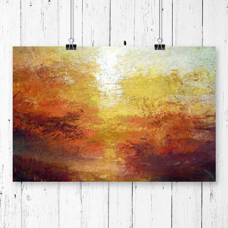 J.M.W. Turner Sun - Frameless Print, 33.1cm H x 84.1cm W