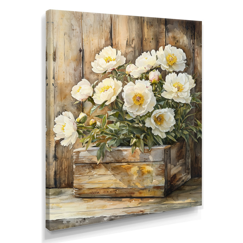 Barmore - Floral Canvas Prints, H 32 po x l 16 po, Ne s'applique pas, Toile tendue