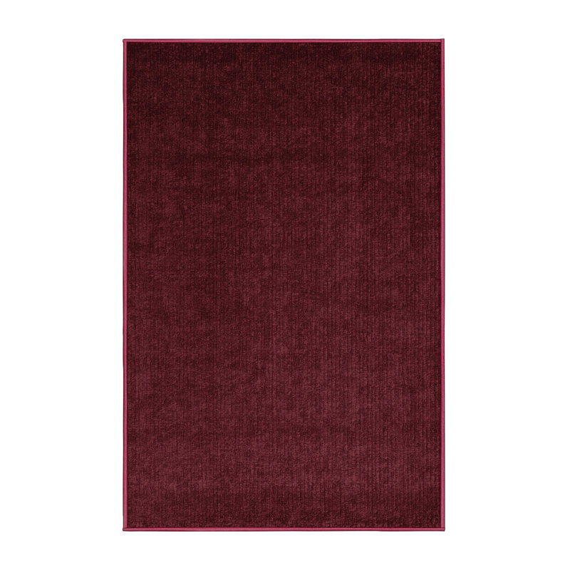 Machine Washable Solid Red Area Rug, Runner 2' x 4'