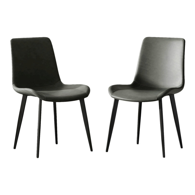 Chaises de salle à manger, chaises de cuisine modernes, chaises de salle à manger, chaises rembourrées, 2, Gris