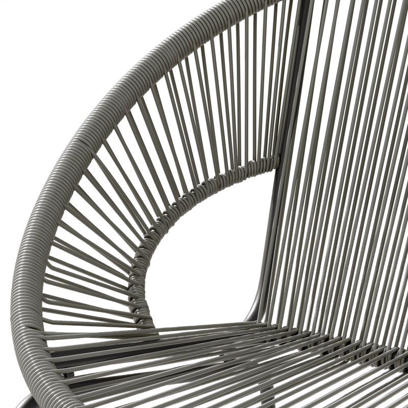 Ensemble de 2 chaises d'intérieur / d'extérieur Acapulco, Gray