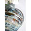 Vase réactif glacé - 9,5 po x 9,5 po x 11 po - bleu / brun