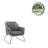 Chaise d'appoint Daveonte Corrigan Studio® Haco-1016790168