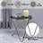 Black Glass Top Round Table
