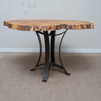 55" Live Edge Ash Round Counter Table