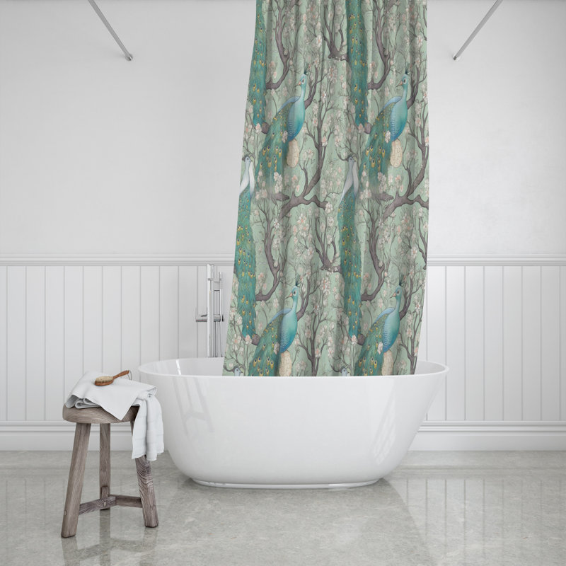Advaita Shower Curtain, 93" H x 70" W