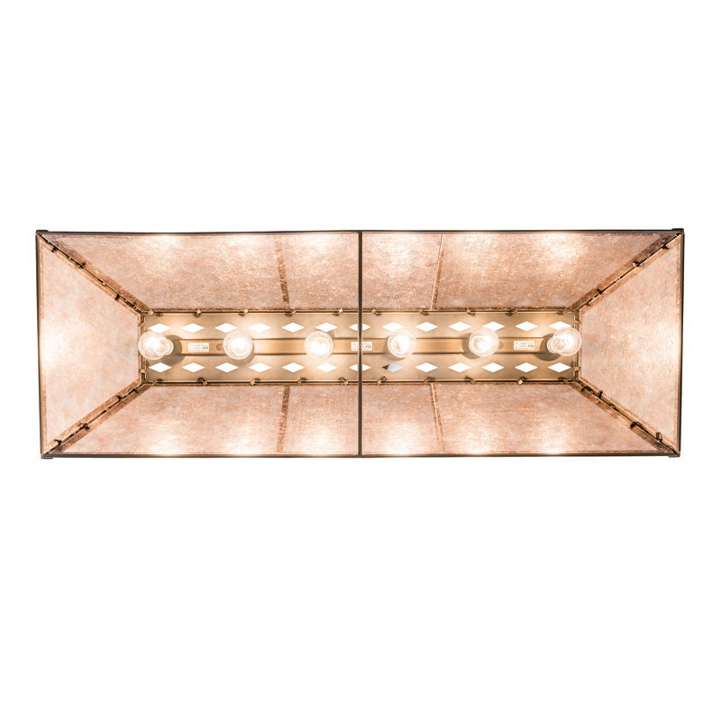 Rustic Lodge 6 - Light Pendant, Bronze, 45" H x 48" W x 17" D